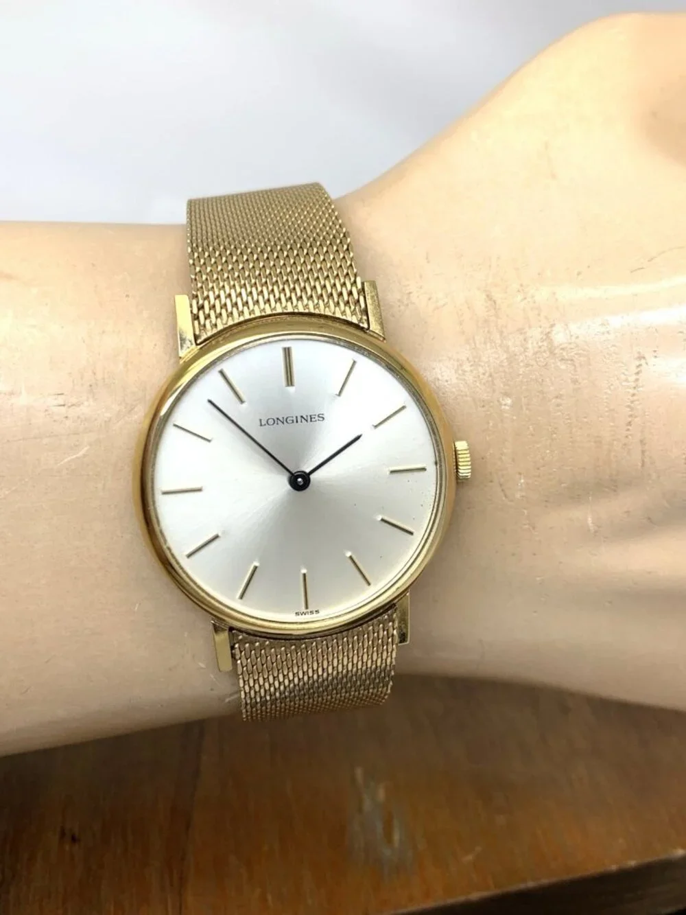Longines Men's Watch 1970'S Vintage 528 Swiss Manual Wind Gold Stainless Steel